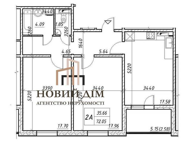 продажа 2-к квартира Киев, Оболонский, 72000 $ Київ - зображення 1