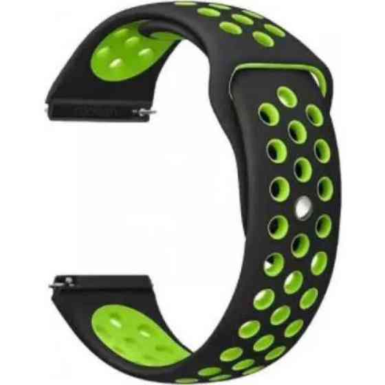 DM Ремінець Sport Nike 20 mm Універсальний Black/Green (Код товару:42692) Харків