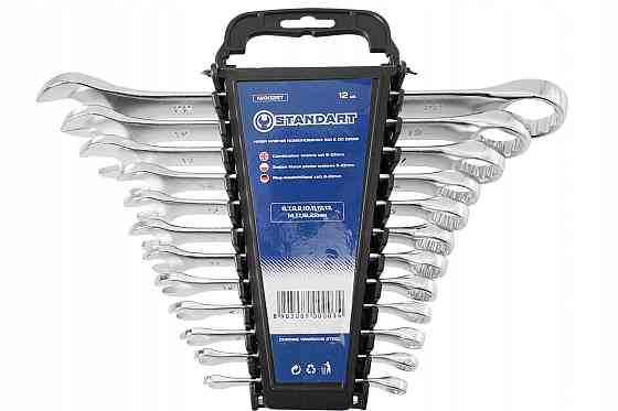 Набор ключей комбинированных 6-22 мм 12 шт на холдере СТАНДАРТ NKK12ST Харьков