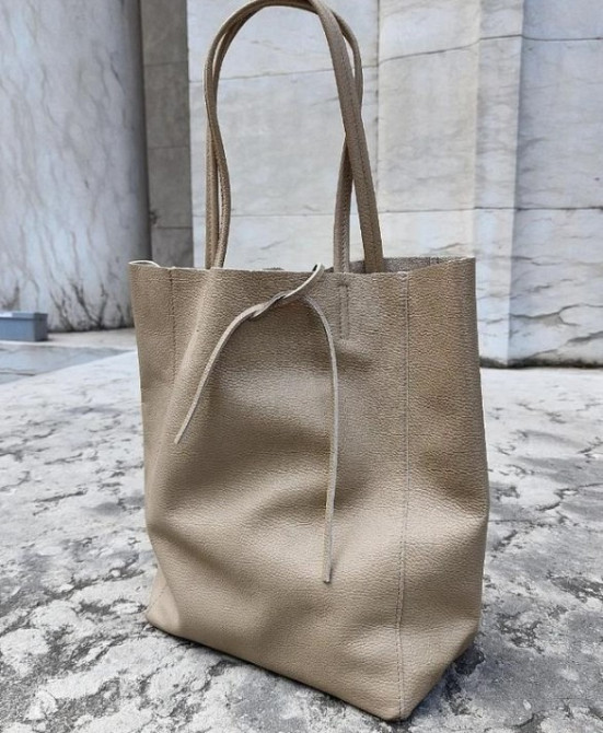 М'яка шкіряна сумка жіноча Трендова модель 2026 шоколад натуральна шкіра TS000092 Днепр - изображение 3