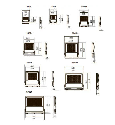 Прожектор з вузьким кутом променю 10° Manta AFL06 Запоріжжя