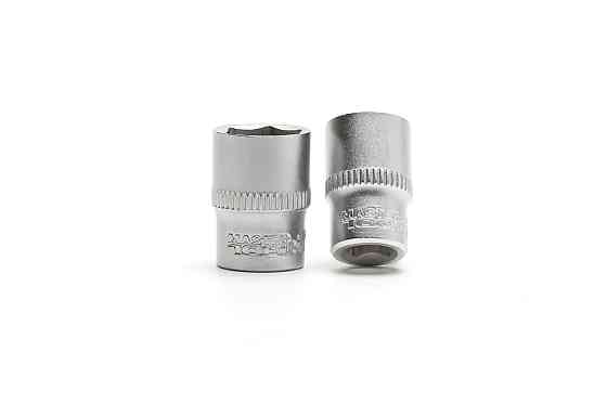Набор головок торцевых MASTERTOOL 6-гранных 1/4" 4–13 мм L 25 мм CrV 10 шт 78-1410 Харків
