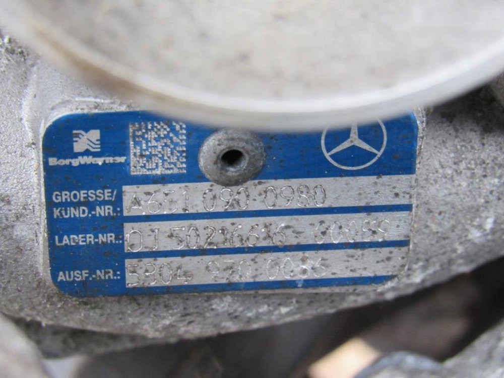 Турбина Mercedes Sprinter 2.2 Bi turbo 2011-2019 (A6510905380) Ковель - зображення 5