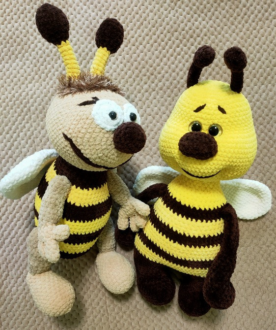 Іграшка Бджілка жовта в'язана дитяча ручная работа подарунок сувенір hand made Нововолынск - изображение 6