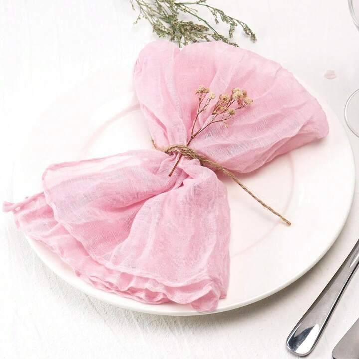 Салфетки Leeseph 50х50см нежно розовые 6 штук Одесса - изображение 6