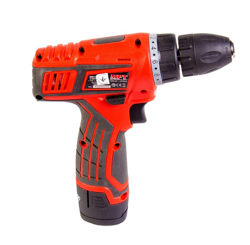 Дрель-шуруповерт аккумуляторная MPT 12 V Li-ion 1.5 Ач 0-600 об/мин 0-10 мм 1 АКБ MCDT1216.B1 Харків - зображення 2
