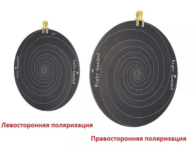 Антенна 1 ГГц - 10 ГГц 3-6 dBi сверхширокополосная, левая (LHCP) и правая (RHCP) круговая поляризаци Дніпро - зображення 6