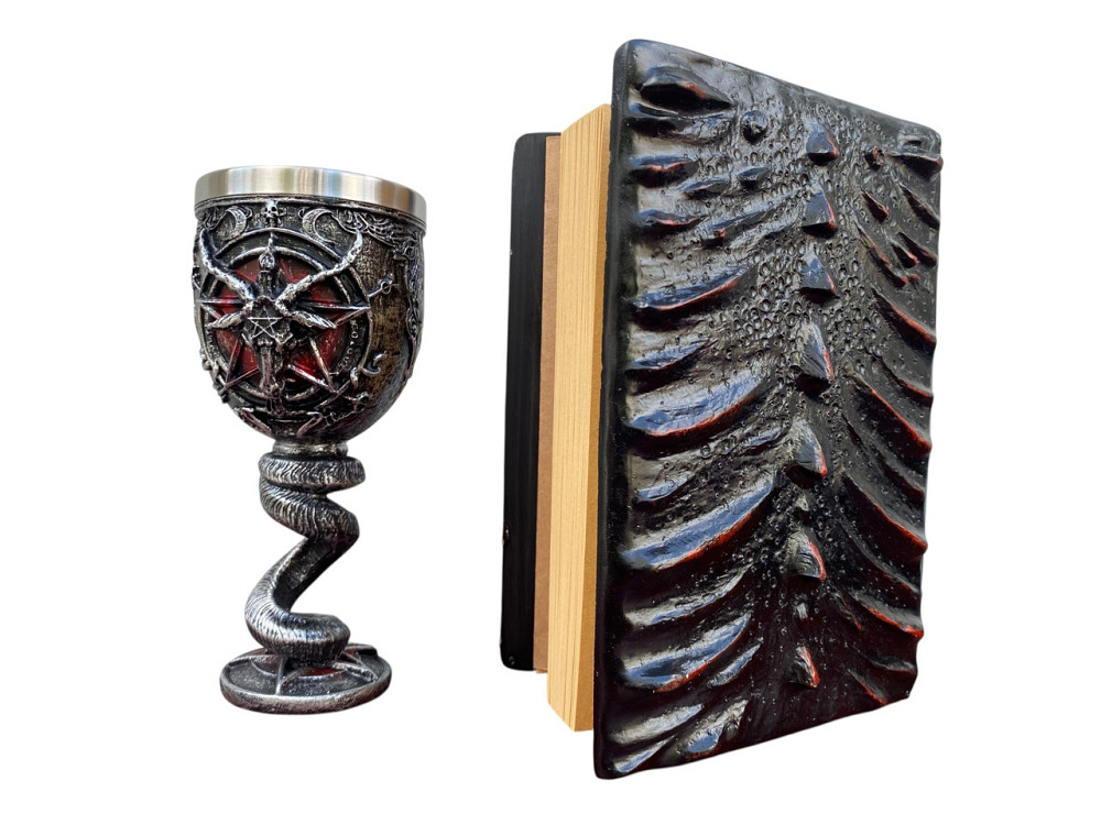 Подарочный набор Бокал 3 Бафомет и Блокнот 3 «Око Пламинного Дракона» Київ - зображення 2