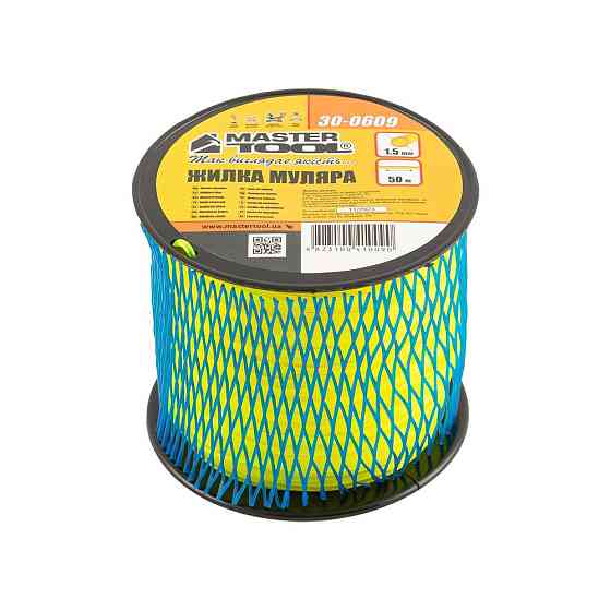 Леска каменщика MASTERTOOL на катушке 1,5 мм 50 м 30-0609 Харків
