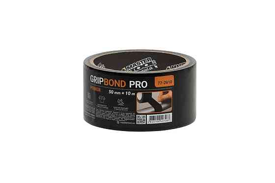 Лента армированная MASTERTOOL GripBond Pro Power t 80°C 50 мм×10 м черная 77-2610 Харків
