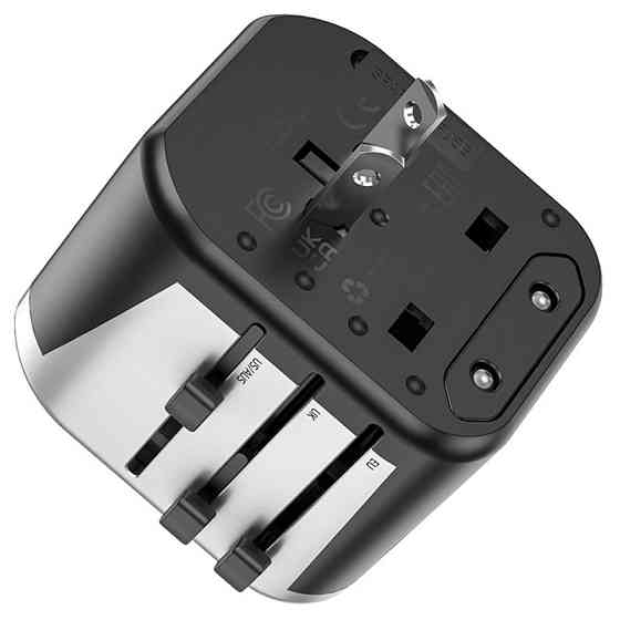 Сетевой универсальный переходник Hoco AC5 Level 2USB+Socket Херсон