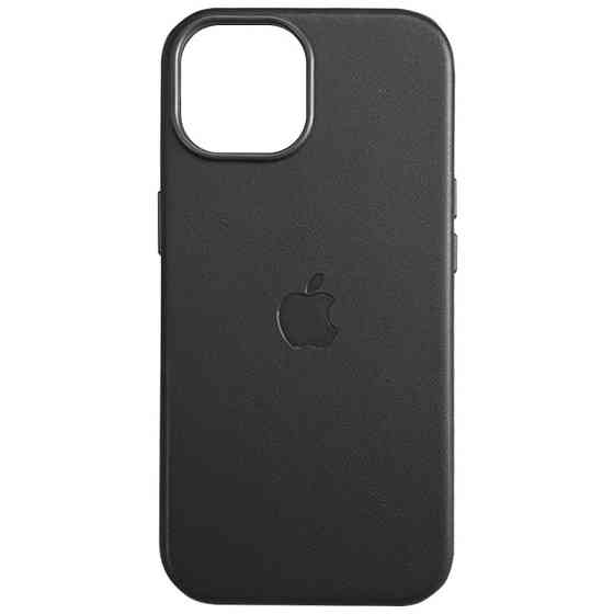 Кожаный чехол Leather Case (AAA) with MagSafe and Animation для Apple iPhone 16 Pro (6.3") Херсон