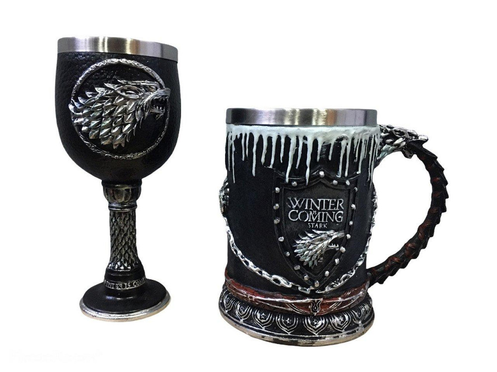 Подарочный Набор Кружка Чашка Бокал 3D Игра Престолов Game Of Thrones Winter Is Coming Stark Старк Киев - изображение 8