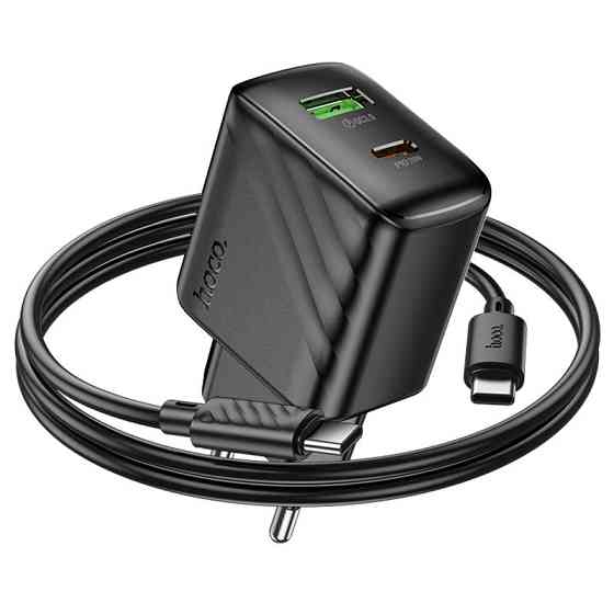 СЗУ Hoco CS25A Rico PD20W+QC3.0 (1USB-A/1C) + кабель Type-C to Type-C Херсон