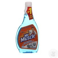 Средство Мистер Мускул для мытья стекол и поверхностей со спиртом запаска 500мл Київ - зображення 1