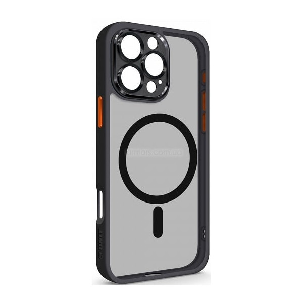 Чохол ArmorStandart Unit MagSafe SE для Apple iPhone 16 Pro Max Black Orange (ARM81150) (Код товару: Харків - зображення 1
