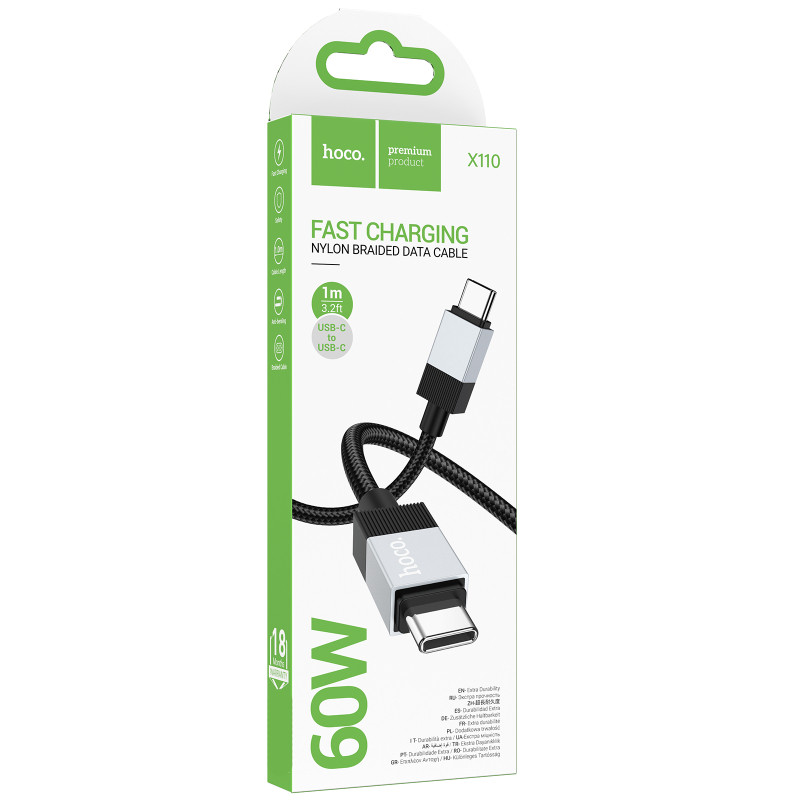Дата кабель Hoco X110 Honorific USB to Type-C 3A (1m) Херсон - зображення 2