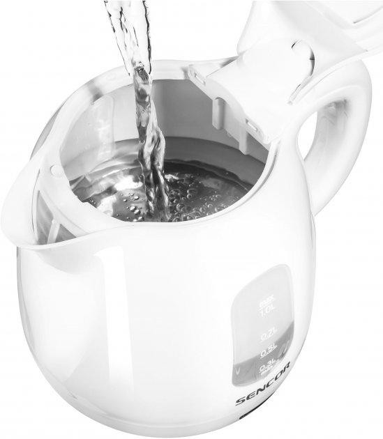 Электрочайник Sencor SWK-1010-WH 1 л белый Київ - зображення 3