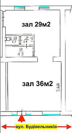 Оренда магазину 70м2 біля метро Дарниця, вул. Будівельників, 31 Київ