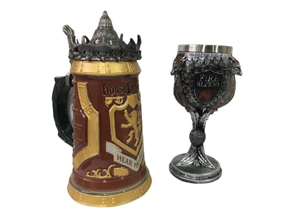 Подарочный Набор Кружка Game Of Thrones House Lannister Stein Игра Престолов Дом Ланнистеров и Fire  Киев - изображение 3