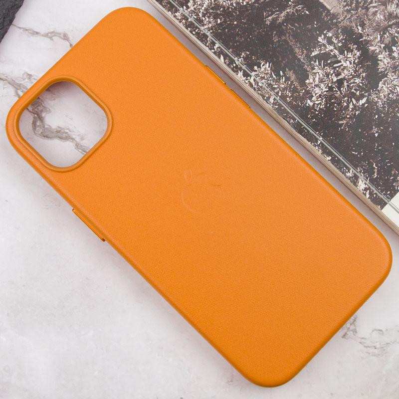 Кожаный чехол Leather Case (AAA) with MagSafe and Animation для Apple iPhone 13 (6.1") Херсон - изображение 12