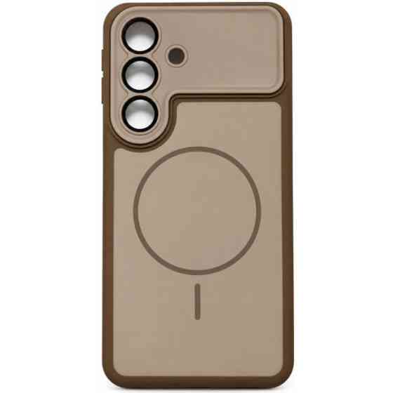 DM Чохол Armor Case Full Camera with MagSafe для Samsung S26 Plus S947 Brown Харків