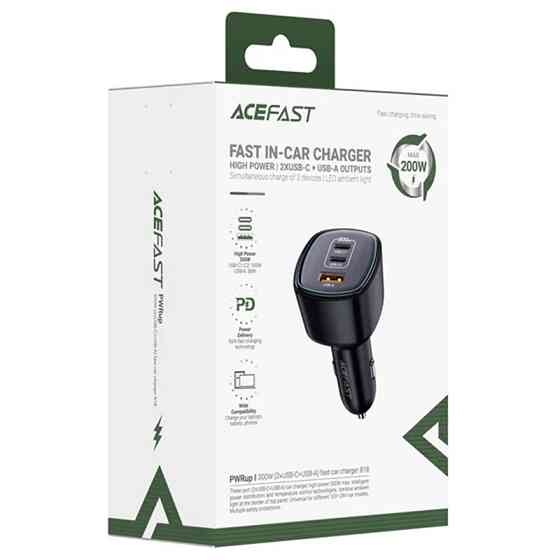 АЗУ Acefast B18 PD100W+QC3.0 total 200W (1USB-A/2C) Херсон