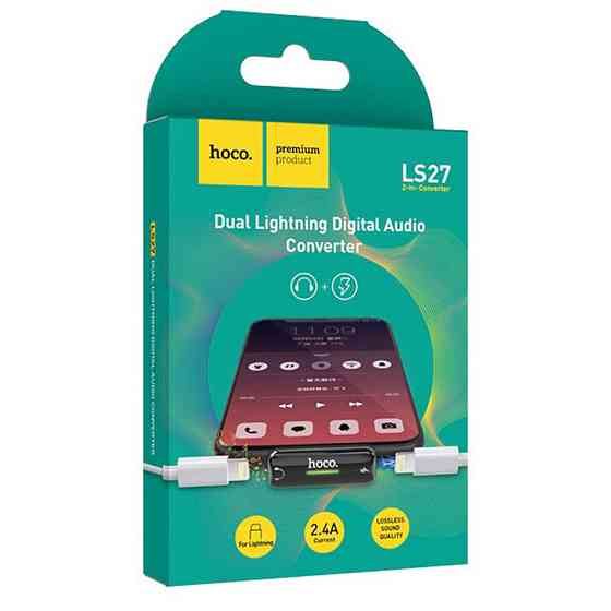 Переходник Hoco LS27 Dual Lightning Херсон
