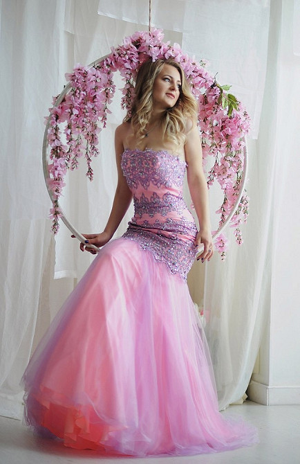 Вечірня сукня американського бренду Rachel Allan, рожева. Знижка 50%. Одесса - изображение 4