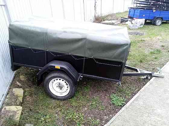 Тент на легковий причіп ТЦС 2013 2,00 х 1,30 ПВХ Єврофура колір хакі Барышевка