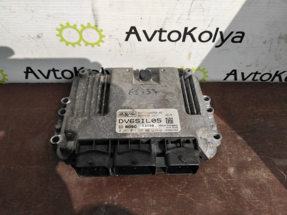 ЭБУ Блок управления двигателем Ford Fusion 1.6 TDCI 2002-2012 (5U71-12A650-AB) Ковель - зображення 1