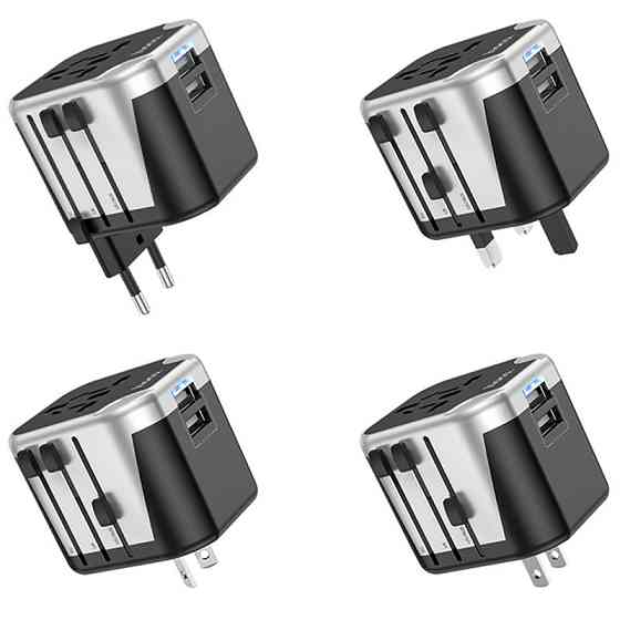 Сетевой универсальный переходник Hoco AC5 Level 2USB+Socket Херсон
