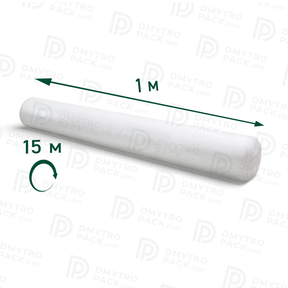 Воздушно-пузырчатая пленка 15 м х 1 м х 45 мкм - 15 кв.м Херсон - изображение 2