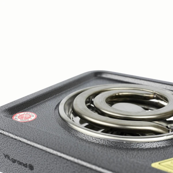 Электроплита Vilgrand VHP161D GRAY 1000 Вт серая Київ - зображення 4