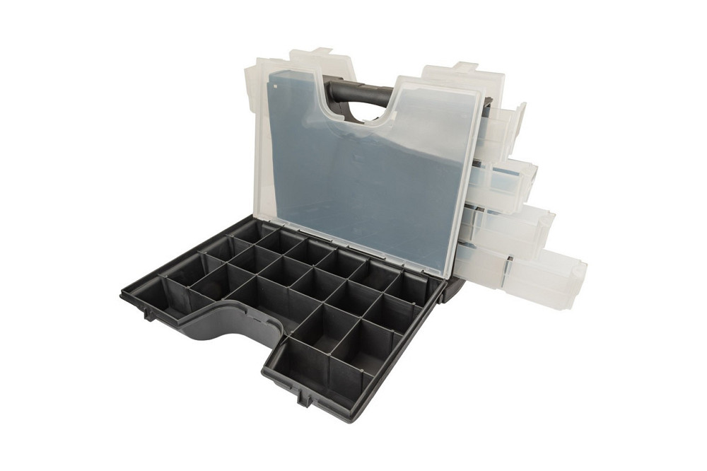 Органайзер двухсторонний MASTERTOOL с ручкой 14" 360х290х195 мм 49 секций 79-2101 Харків - зображення 4