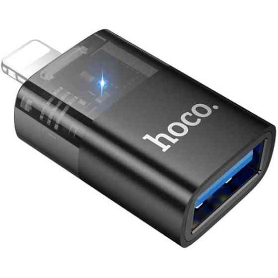 Адаптер Hoco UA36 Lightning male to USB female OTG Black Харків