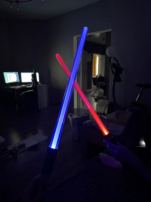 Двосторонній світловий меч 132 см | Посох як у Дарта Мола | 12 кольорів Київ - зображення 5
