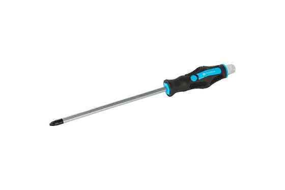 Отвёртка ударная крестовая магнитная MASTERTOOL EXTERNAL HEX PH3х200 мм ручка с TPR покрытием 49-632 Харків
