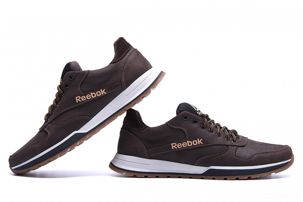 Мужские кожаные кроссовки  Rbk Classic Leather Trail Chocolate Київ - зображення 4