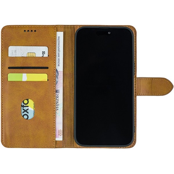 Чохол-книжка Crazy Horse Clasic для Motorola G84 5G Camel (Front) (Код товару:33182) Харьков - изображение 6