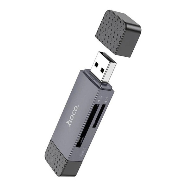 Кардрідер Hoco HB45 Spirit 2-in-1 USB/Type-C 2.0 Black Харків - зображення 1