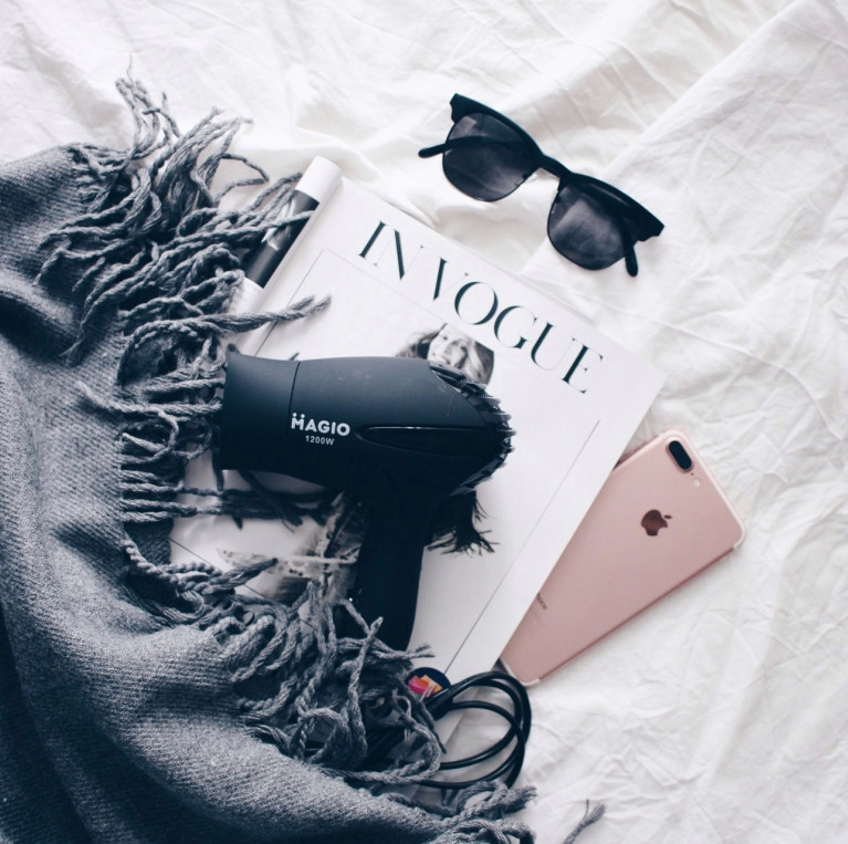 Фен со складной ручкой на 1200 Вт MAGIO MG-164B Київ - зображення 3