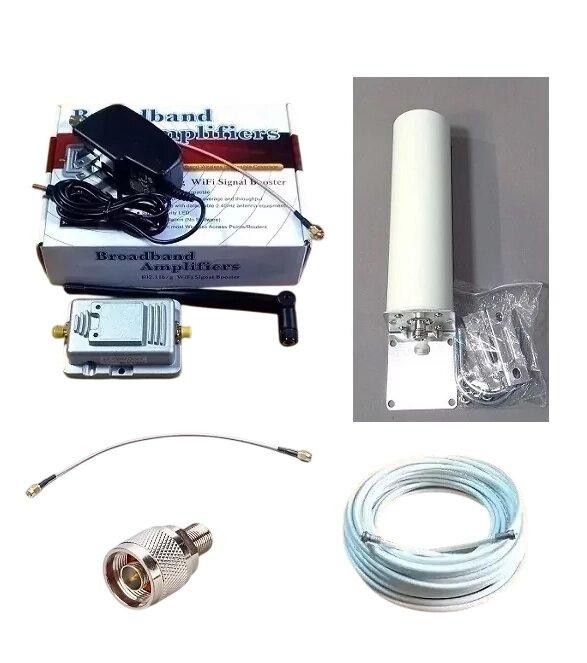 Усилитель сигнала Wi-Fi (бустер) репитер 2,4 ГГц 1W с внешней круговой антенной и аксессуарами Днепр - изображение 8