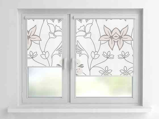 Рулонна штора Rolets Квіти 2-52731-1100 110x170 см закритого типу Біла Київ