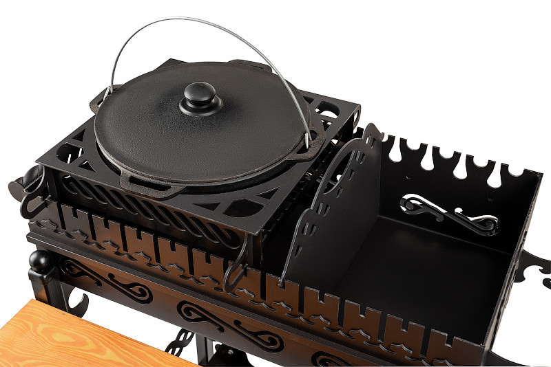 Мангал гриль BBQ SmokeHouse Античный в комплектации "Maximum" Харків - зображення 7