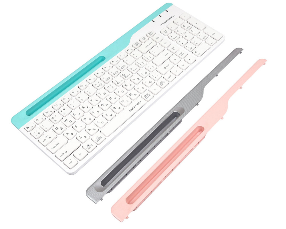Клавиатура беспроводная A4Tech Fstyler FBK25(White) белая Київ - зображення 2