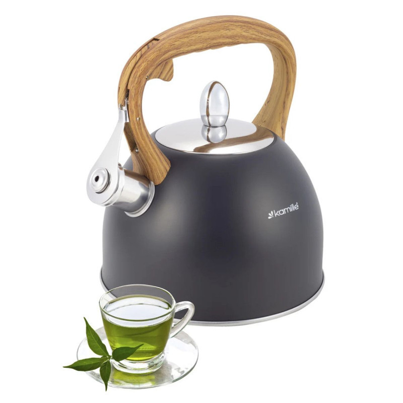 Чайник Kamille из нержавеющей стали со свистком 2,5 л KM 1096 Одесса - изображение 3