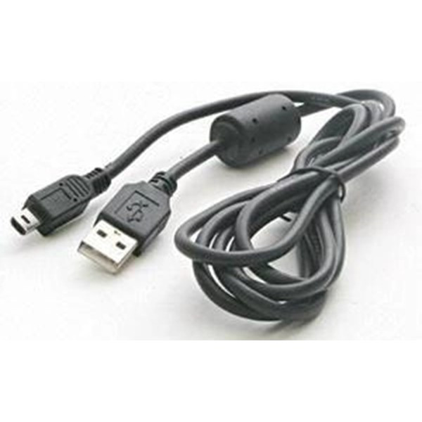 Кабель Atcom USB - mini USB V 2.0 (M/M) (5 pin) ферит 0.8 м Чорний (3793) Харьков - изображение 1