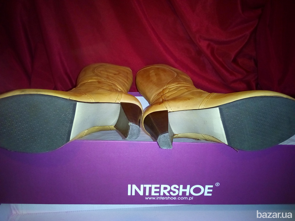 Сапоги женские кожаные 38 размер высота 46 см Киев - изображение 6