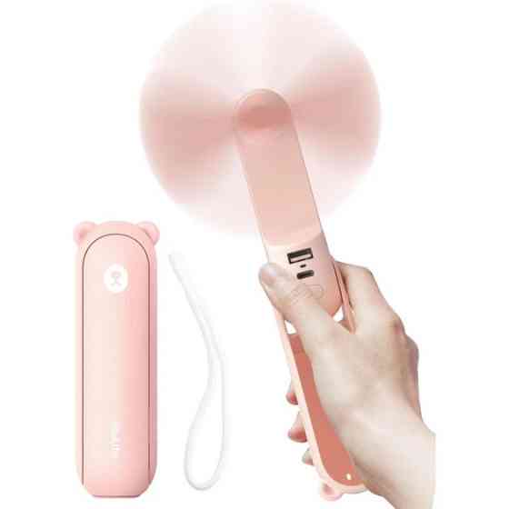 Вентилятор аккумуляторный Jisulife F8X Pink 10 Вт розовый Киев